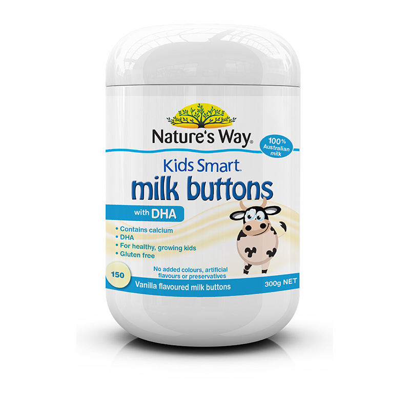 Nature's Way儿童牛奶片香草味含DHA300g