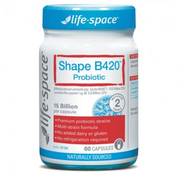 Life Space Shape B420 Probiotic 塑身益生菌调节肠胃促进消化 LifeSpace 60Capsules