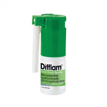 Difflam强效抗菌消炎舒缓喉咙痛喷剂 6岁及以上 176次 
