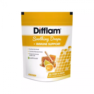 Difflam舒缓喉咙滴剂 + 免疫支持 薄荷醇桉树  20滴 
