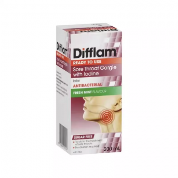 Difflam强效抗菌消炎舒缓喉咙痛漱口剂 200ml