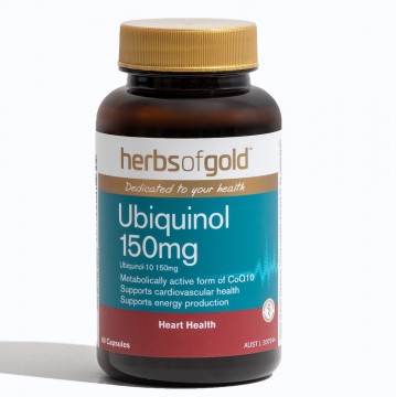Herbs of Gold Ubiquinol 泛醇150（活性辅酶Q10）胶囊60粒  