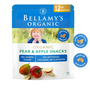 Bellamy's 贝拉米有机梨&苹果干12+ 